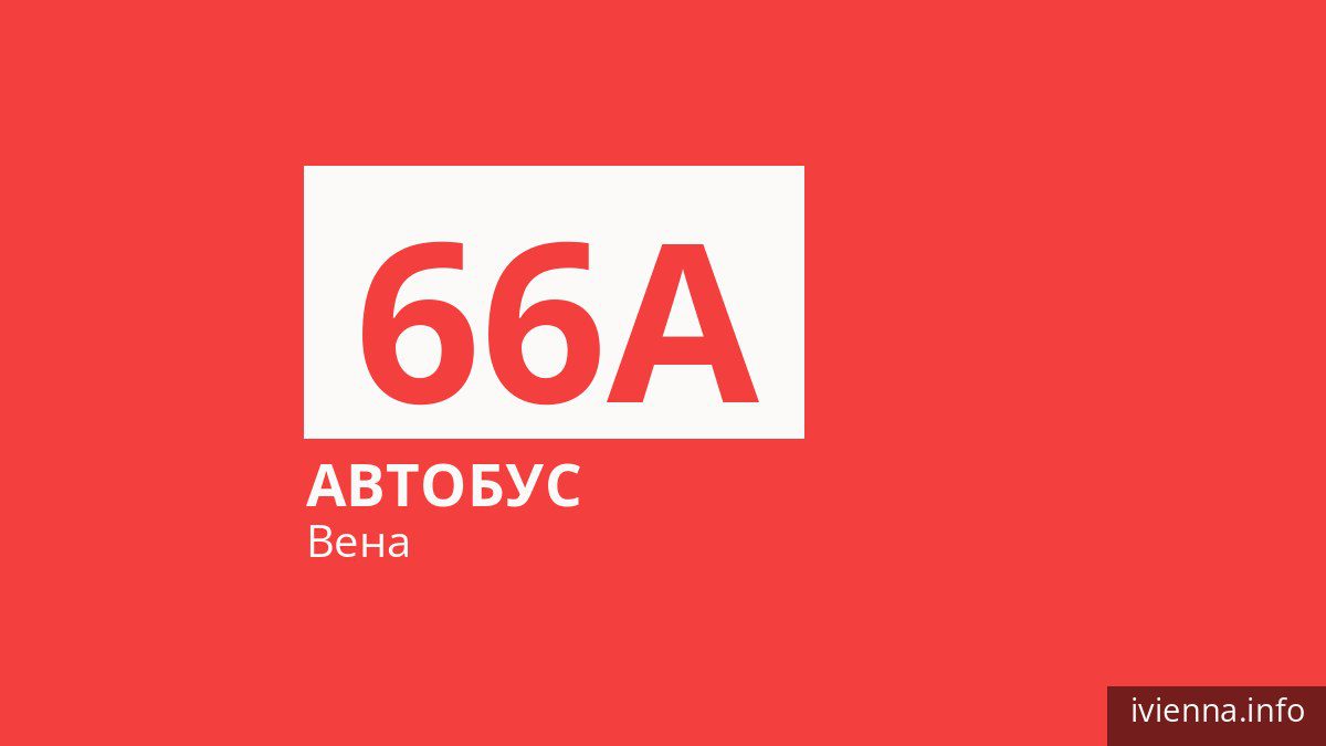 Автобус 66A в Вене