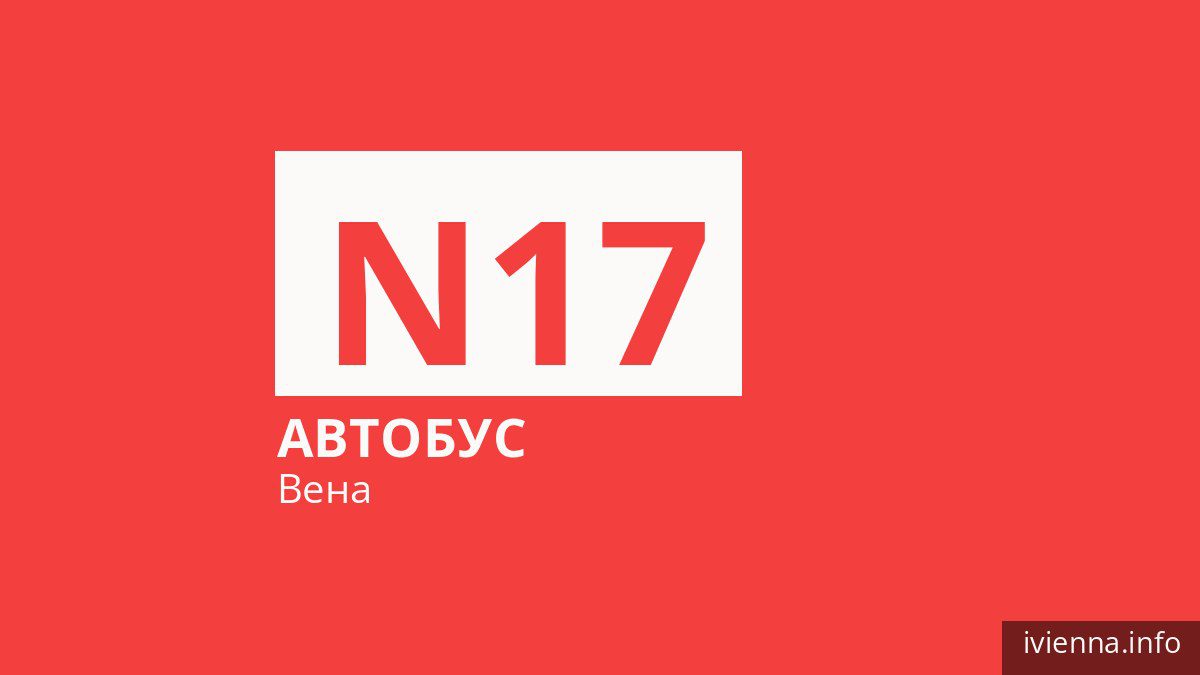 Ночной автобус N17 в Вене