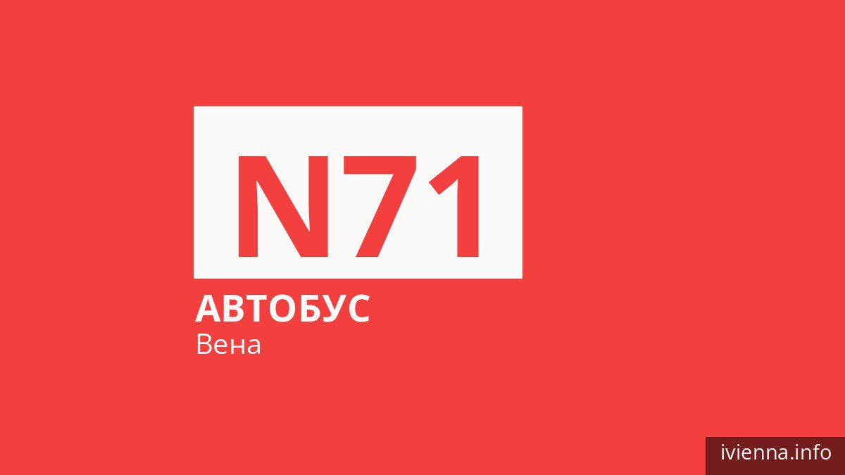 Ночной автобус N71 в Вене