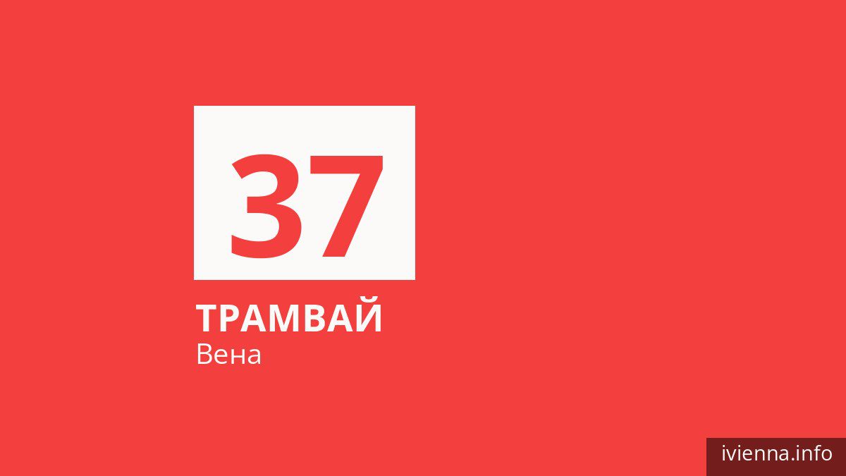 Трамвай 37 в Вене