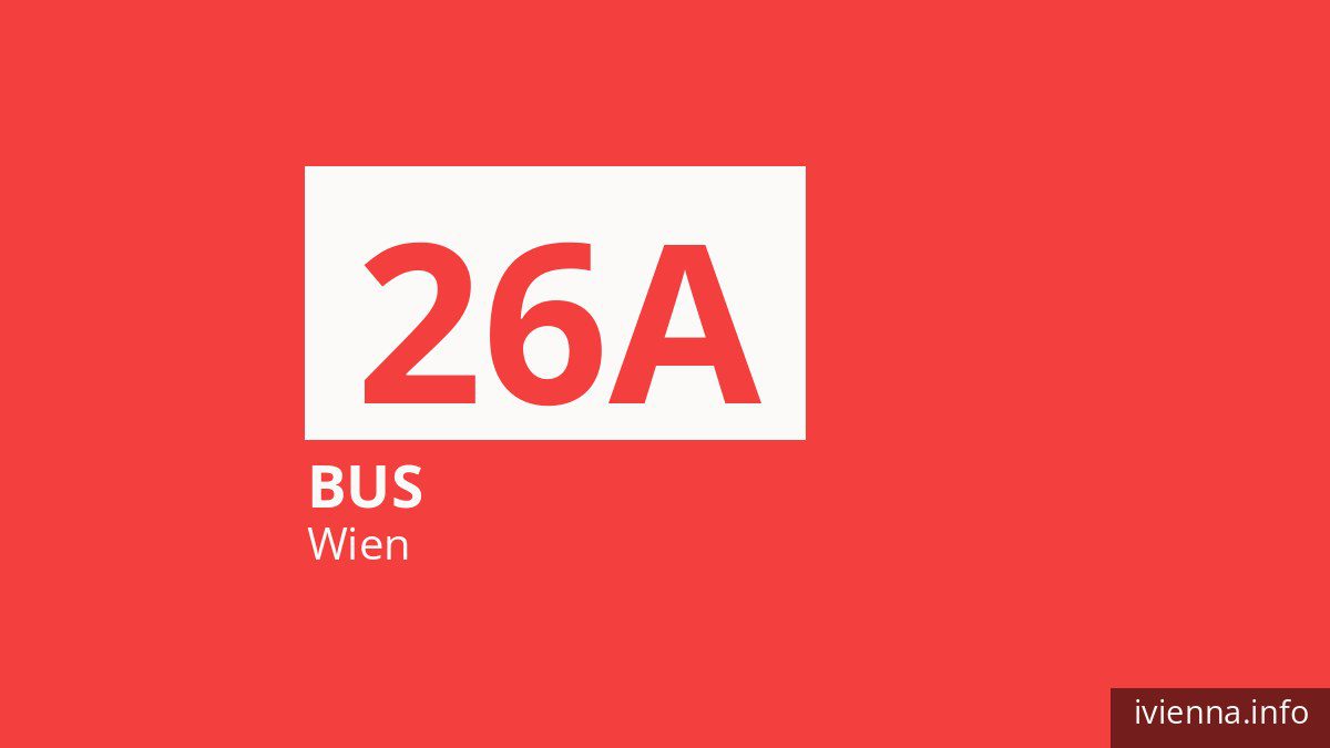 Bus 26A in Wien