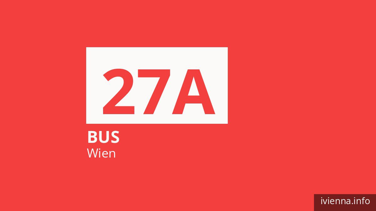 Bus 27A in Wien