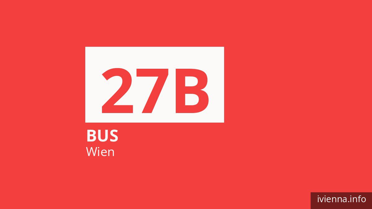 Bus 27B in Wien