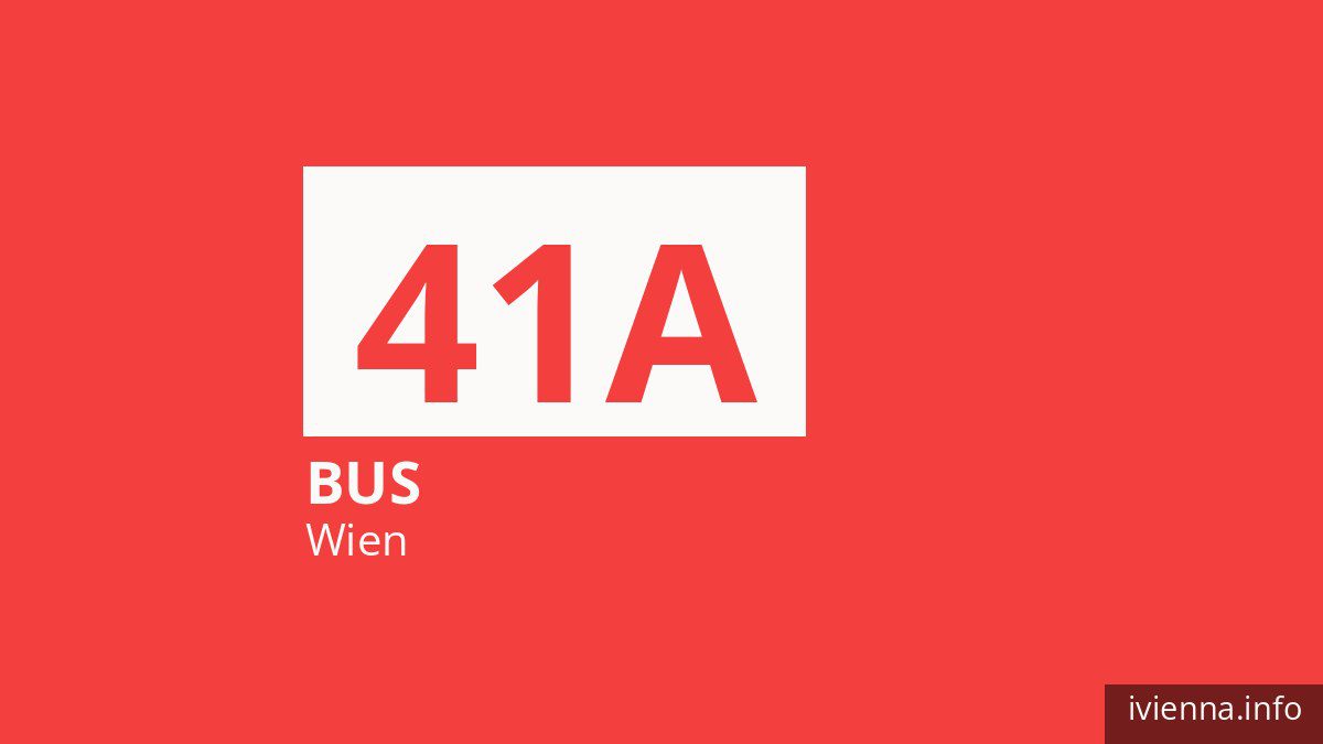 Bus 41A in Wien