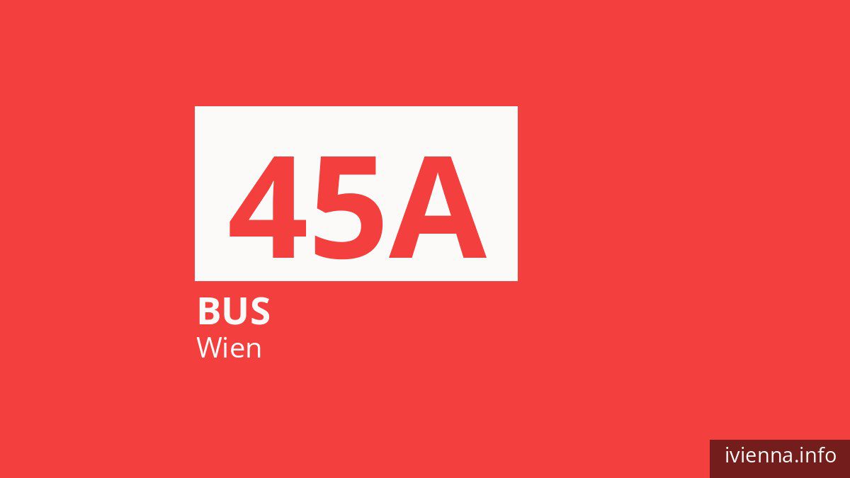 Bus 45A in Wien