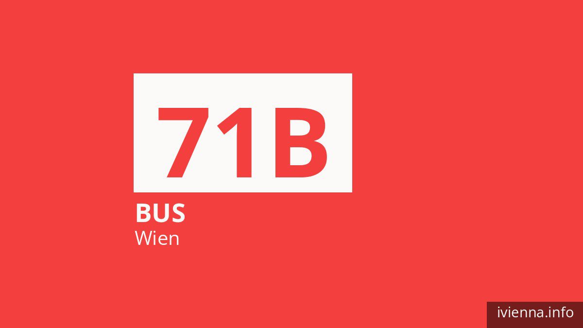 Bus 71B in Wien
