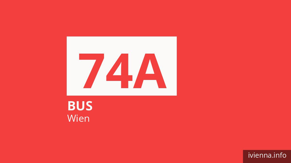 Bus 74A in Wien