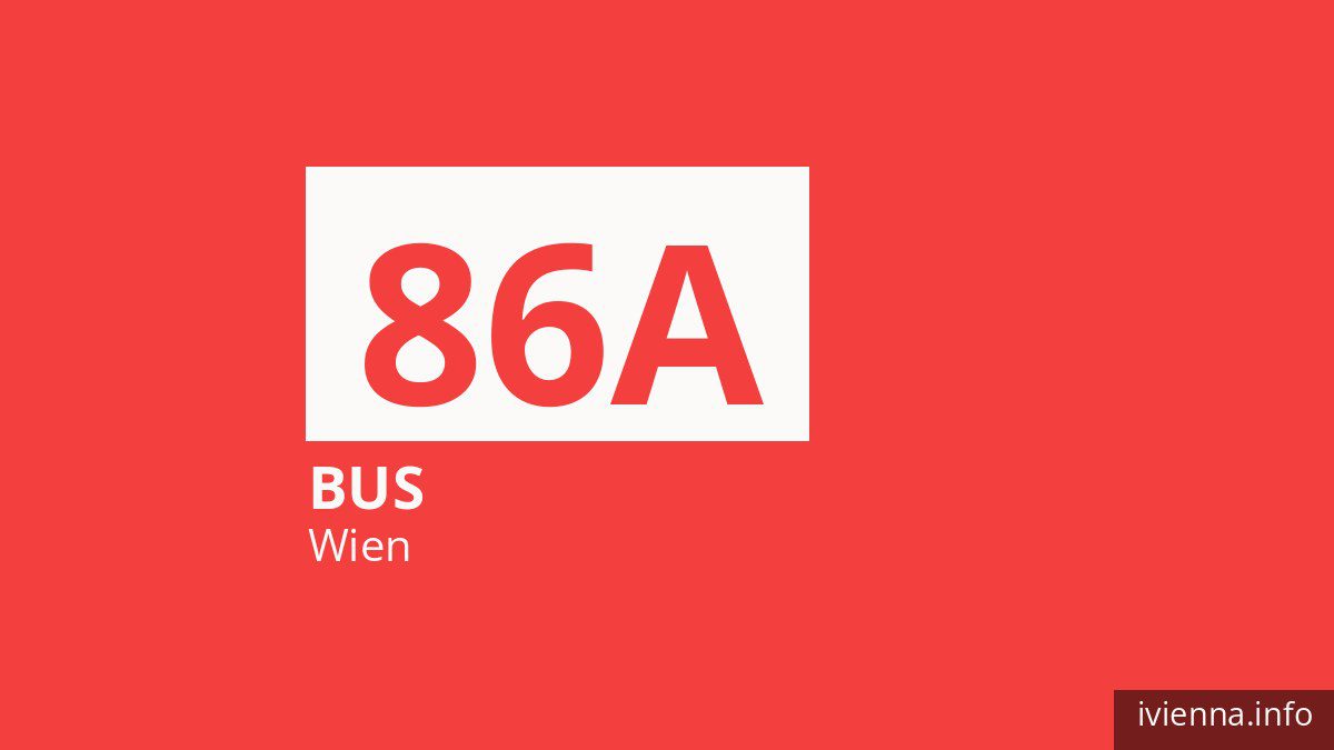 Bus 86A in Wien