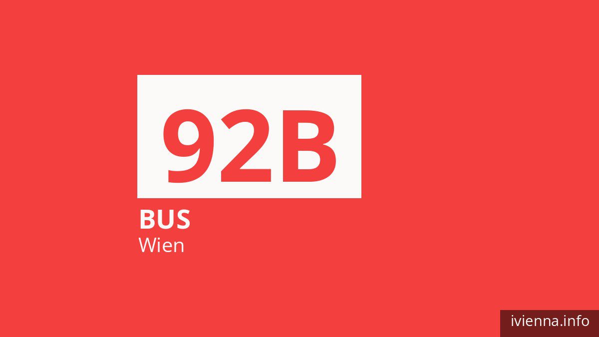 Bus 92B in Wien