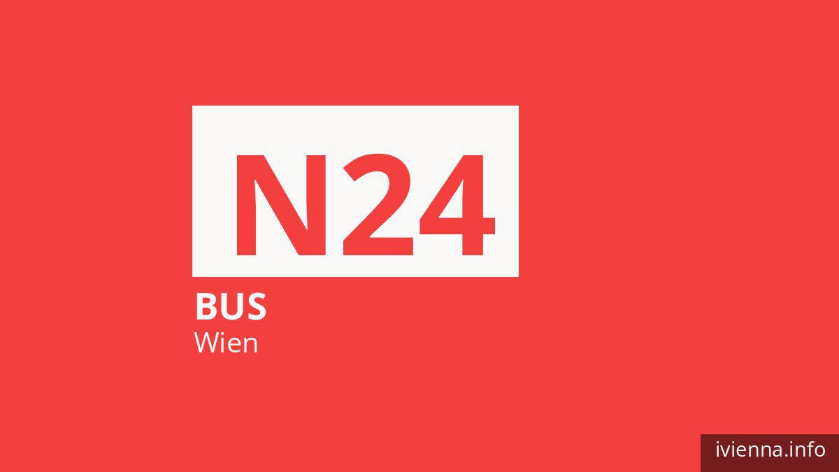 Nachtbus N24 in Wien