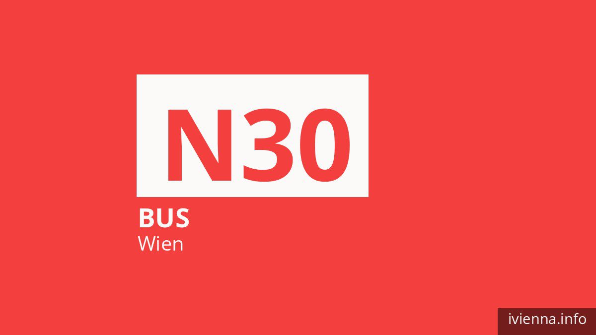 Nachtbus N30 in Wien