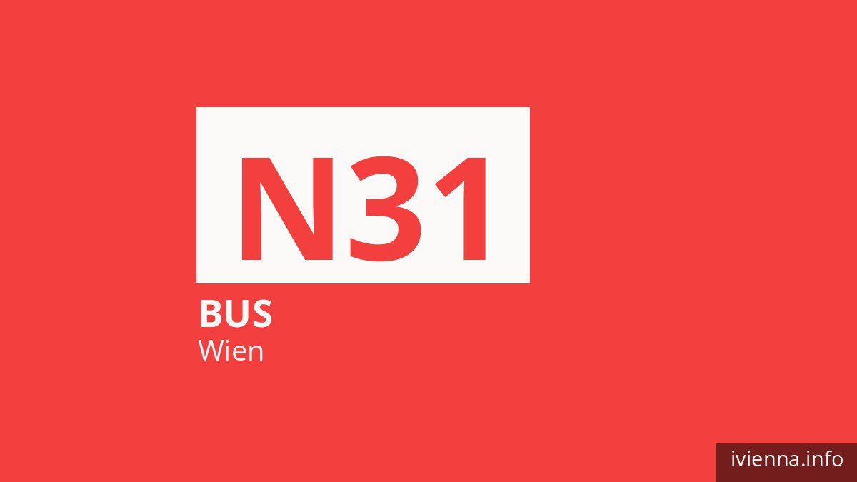 Nachtbus N31 in Wien