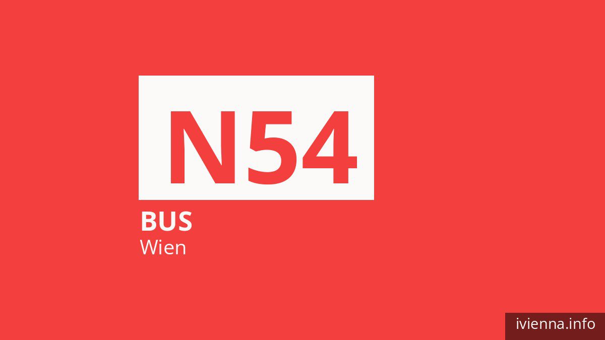 Nachtbus N54 in Wien