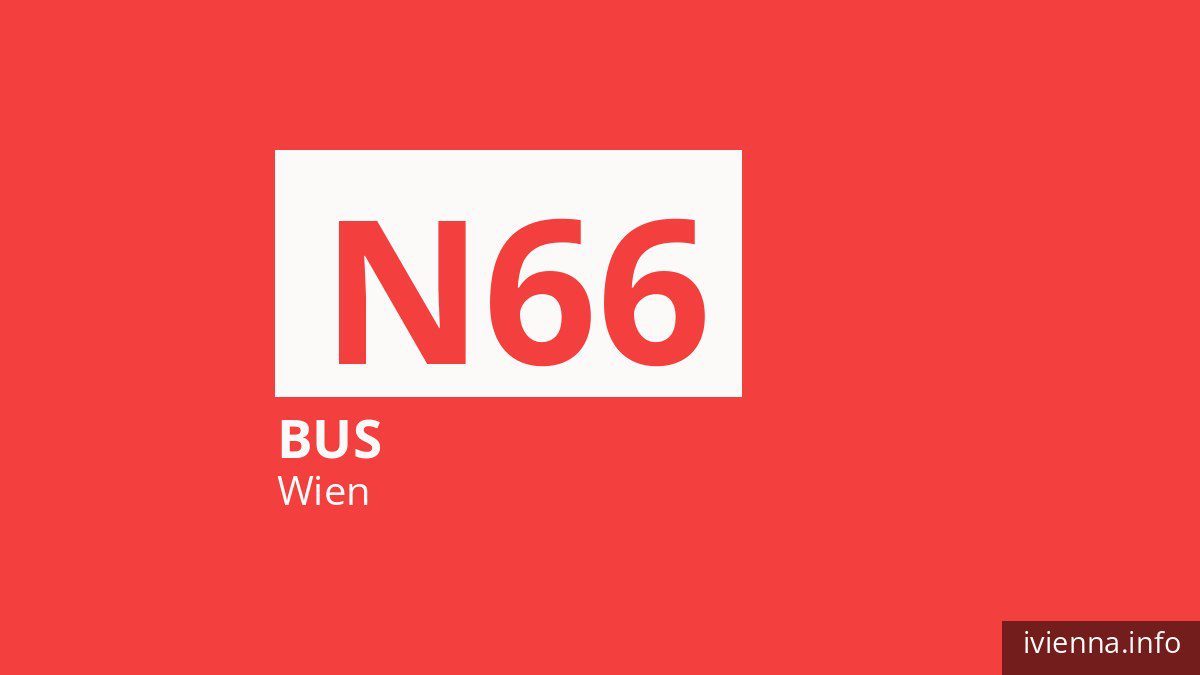 Nachtbus N66 in Wien