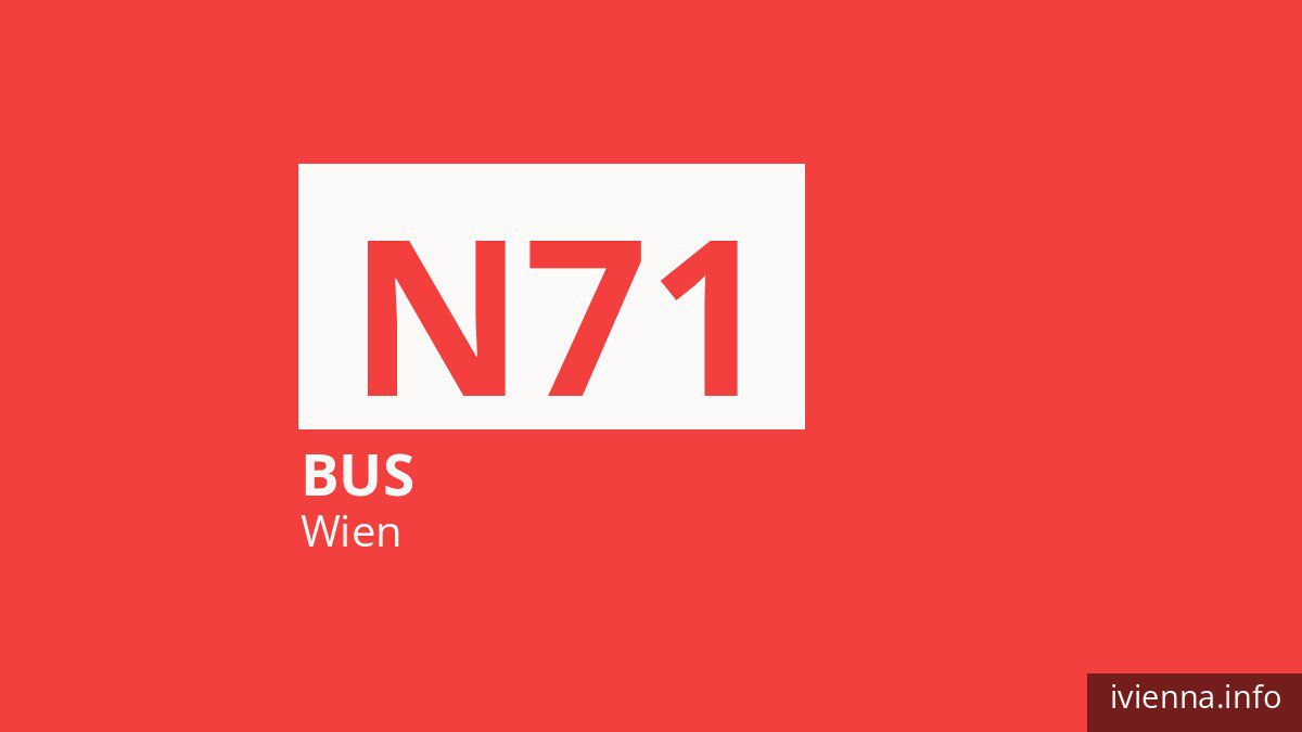 Nachtbus N71 in Wien