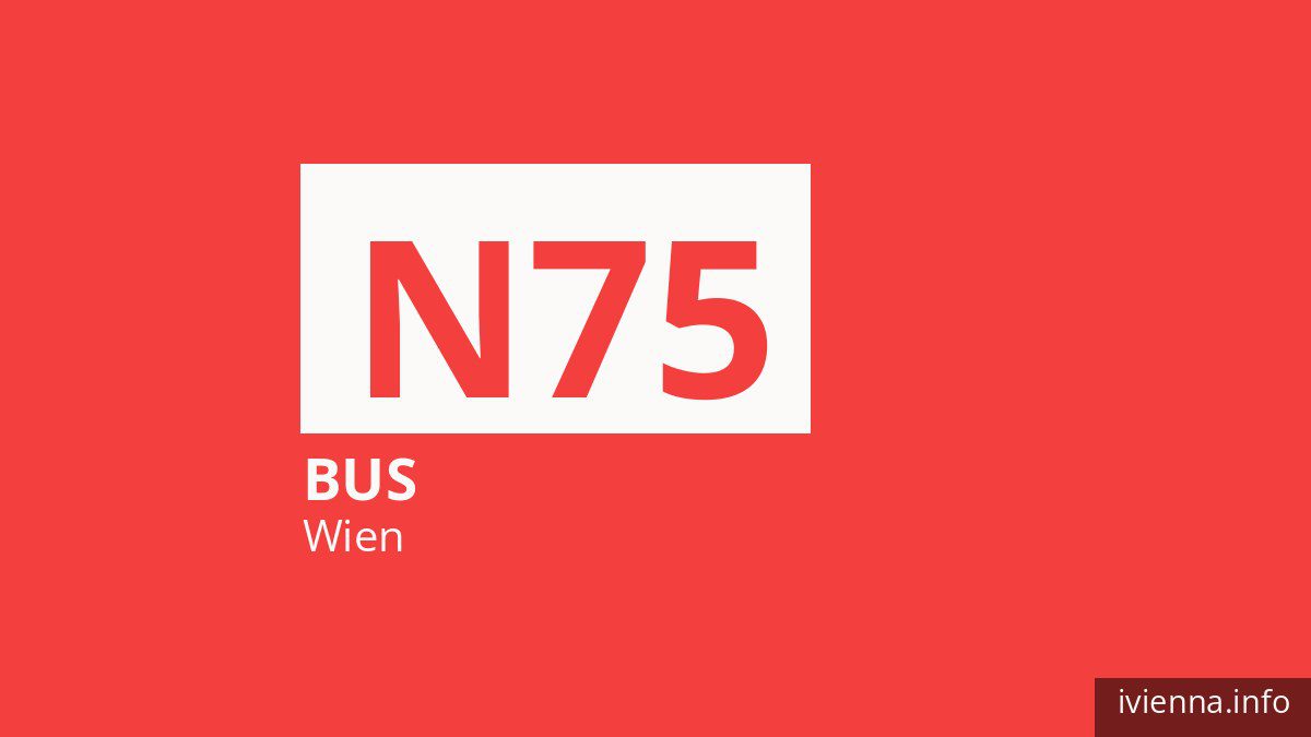 Nachtbus N75 in Wien