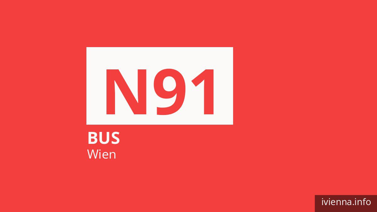 Nachtbus N91 in Wien
