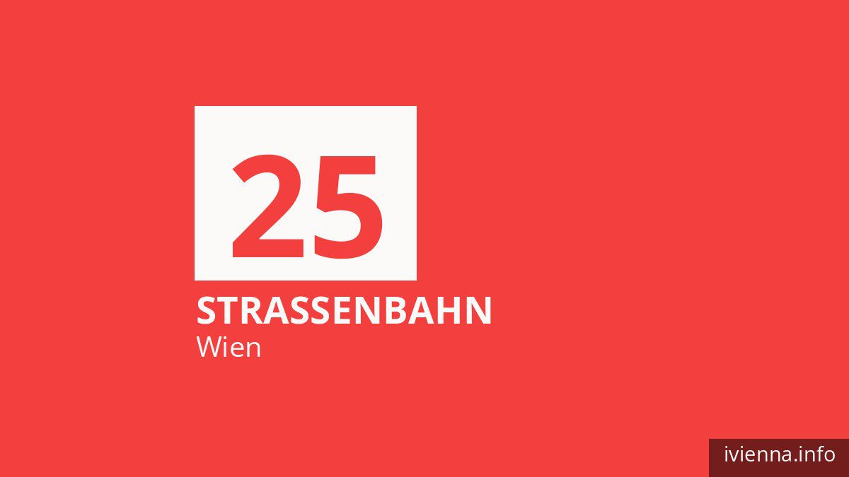 Straßenbahn 25 in Wien