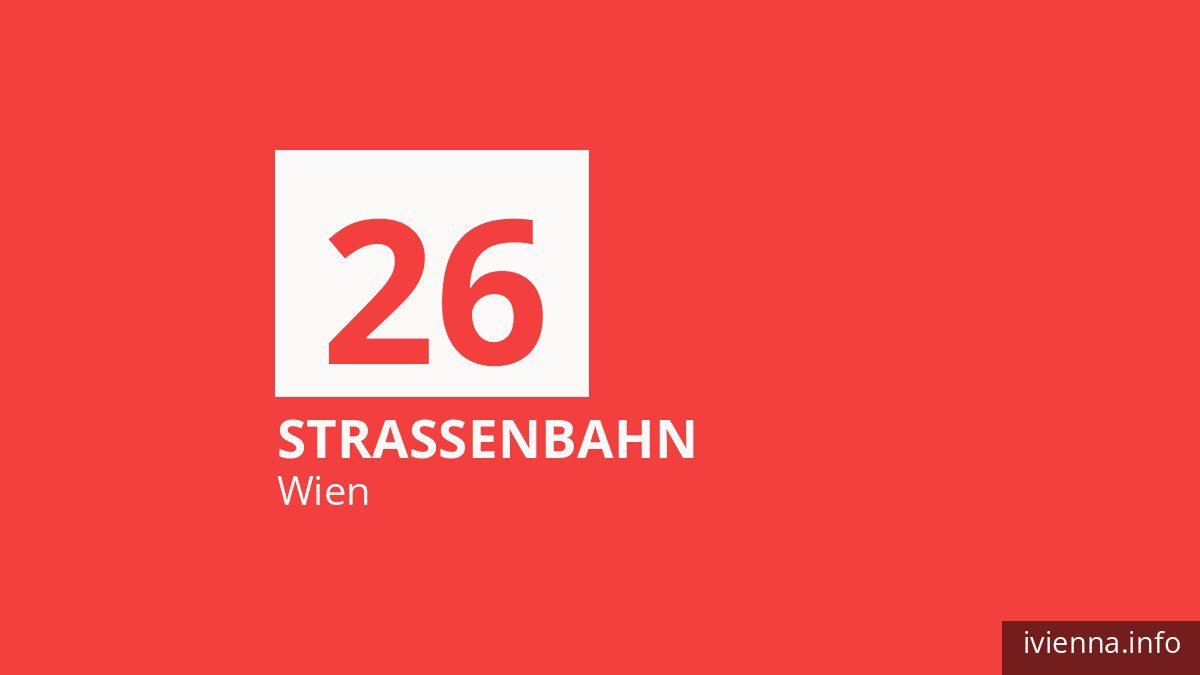 Straßenbahn 26 in Wien