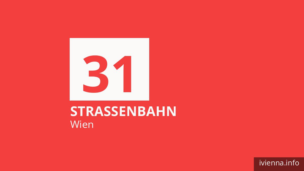 Straßenbahn 31 in Wien
