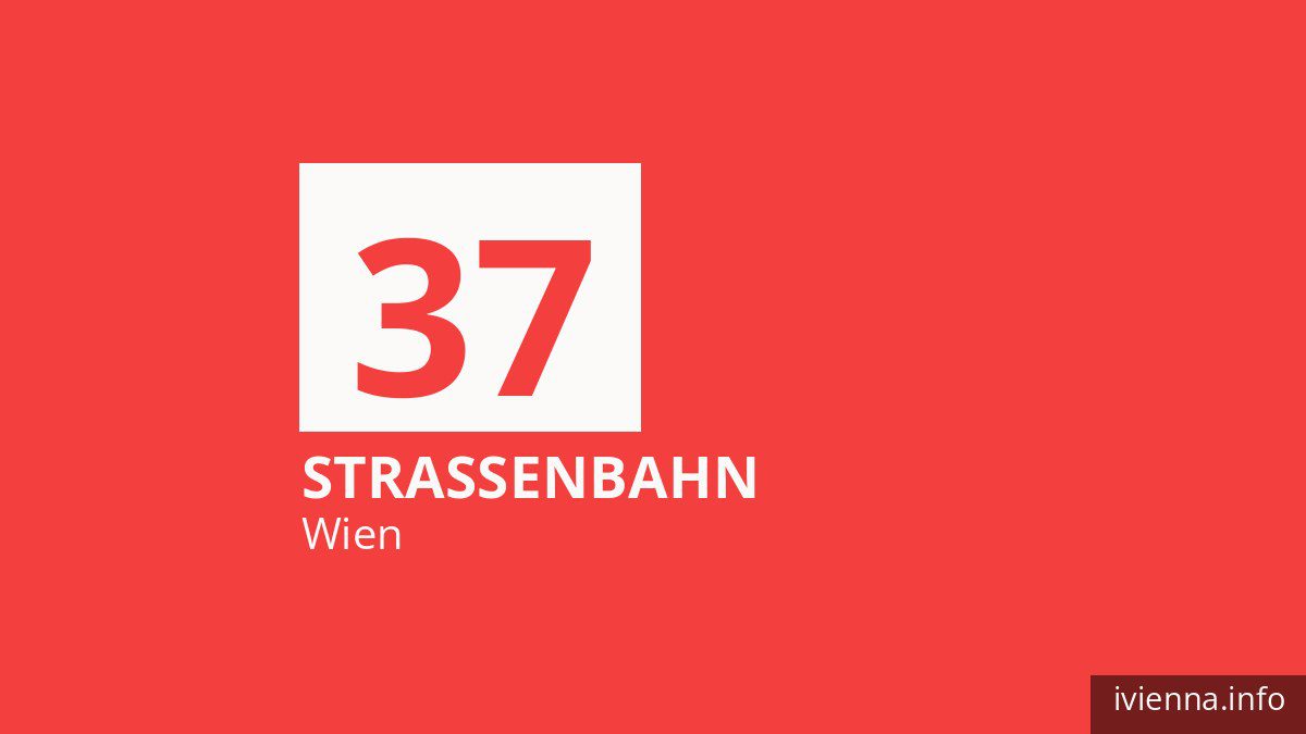 Straßenbahn 37 in Wien
