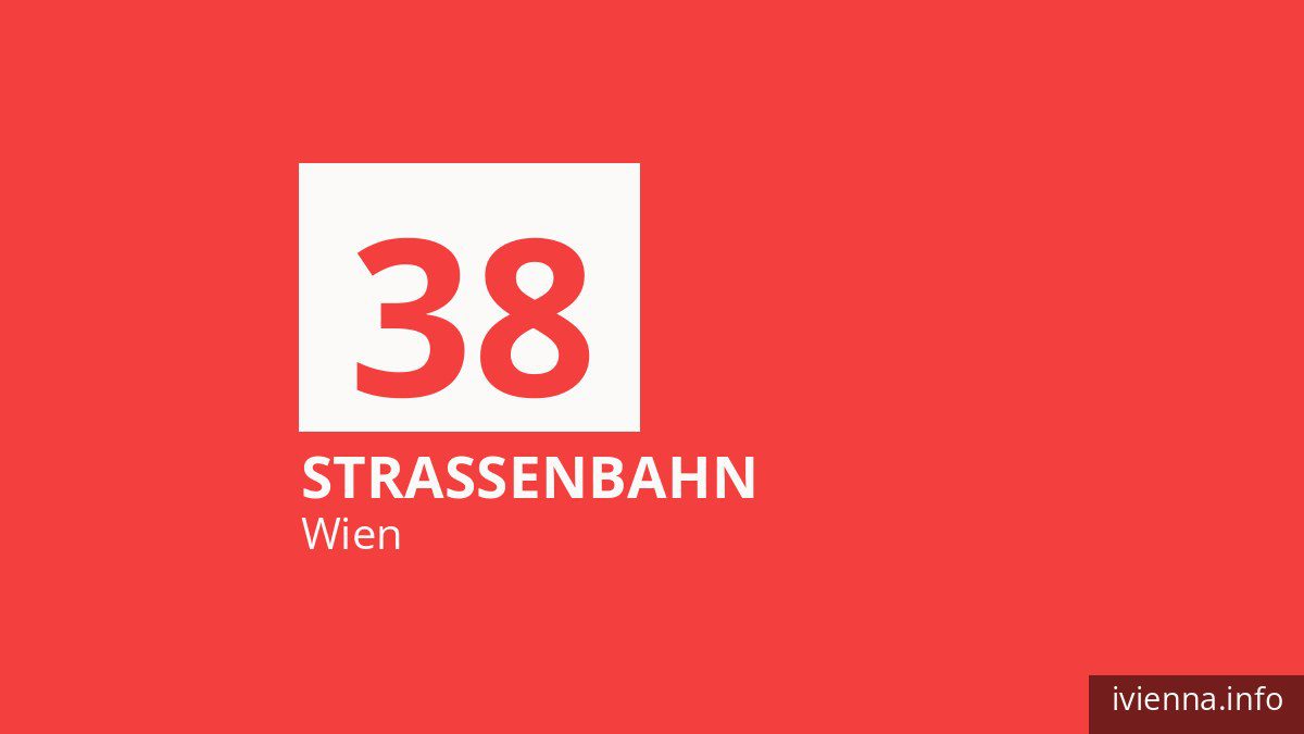 Straßenbahn 38 in Wien