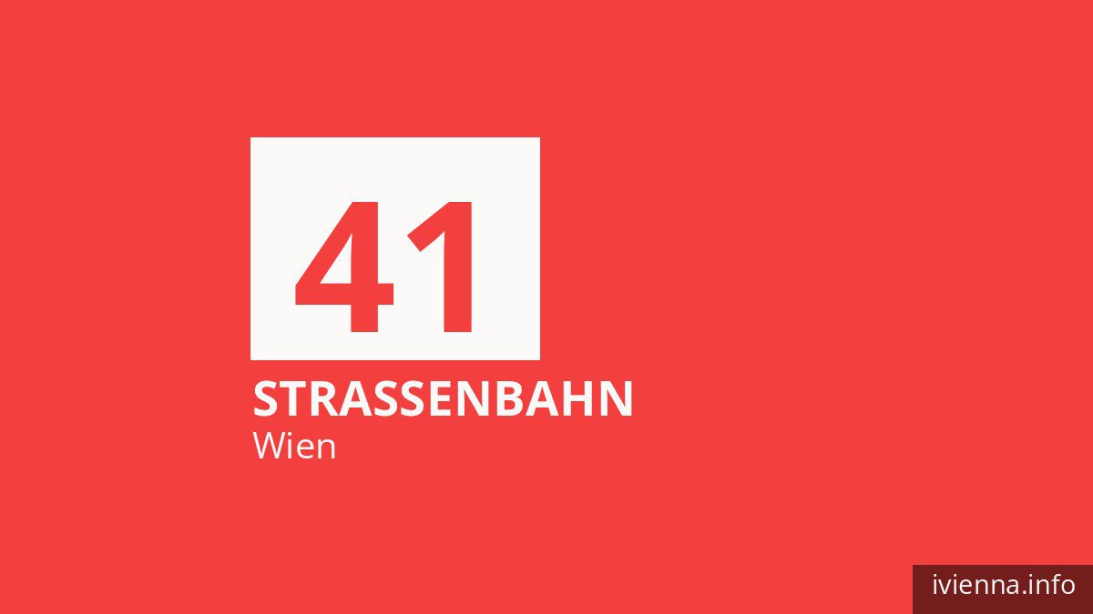 Straßenbahn 41 in Wien