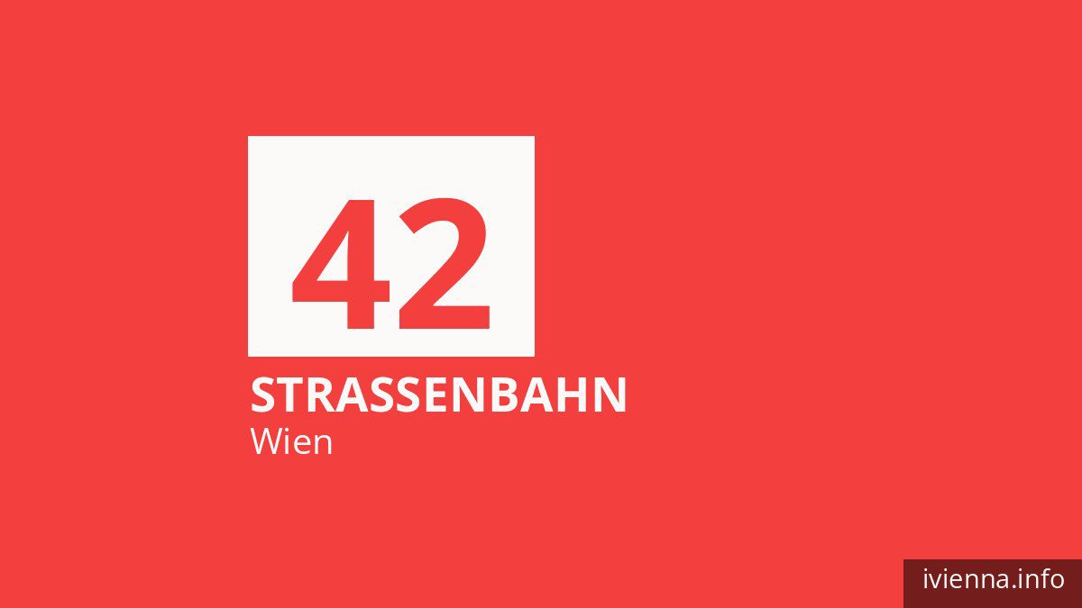 Straßenbahn 42 in Wien