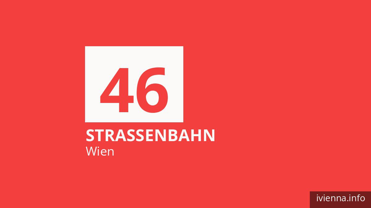 Straßenbahn 46 in Wien