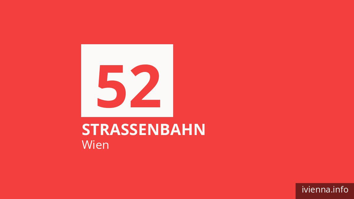 Straßenbahn 52 in Wien